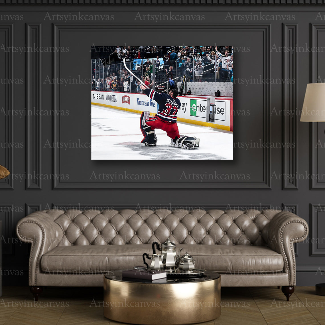 Premium Winnipeg Jets hockey canvas art