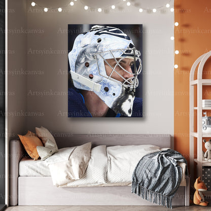 Premium Winnipeg Jets goalie canvas art
