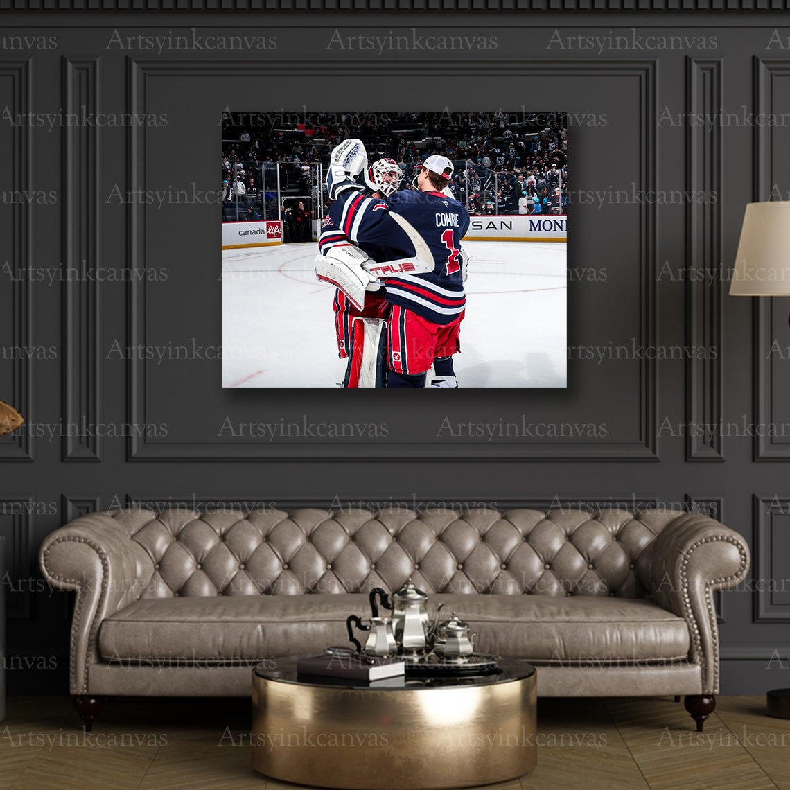 Premium Winnipeg Jets hockey canvas art