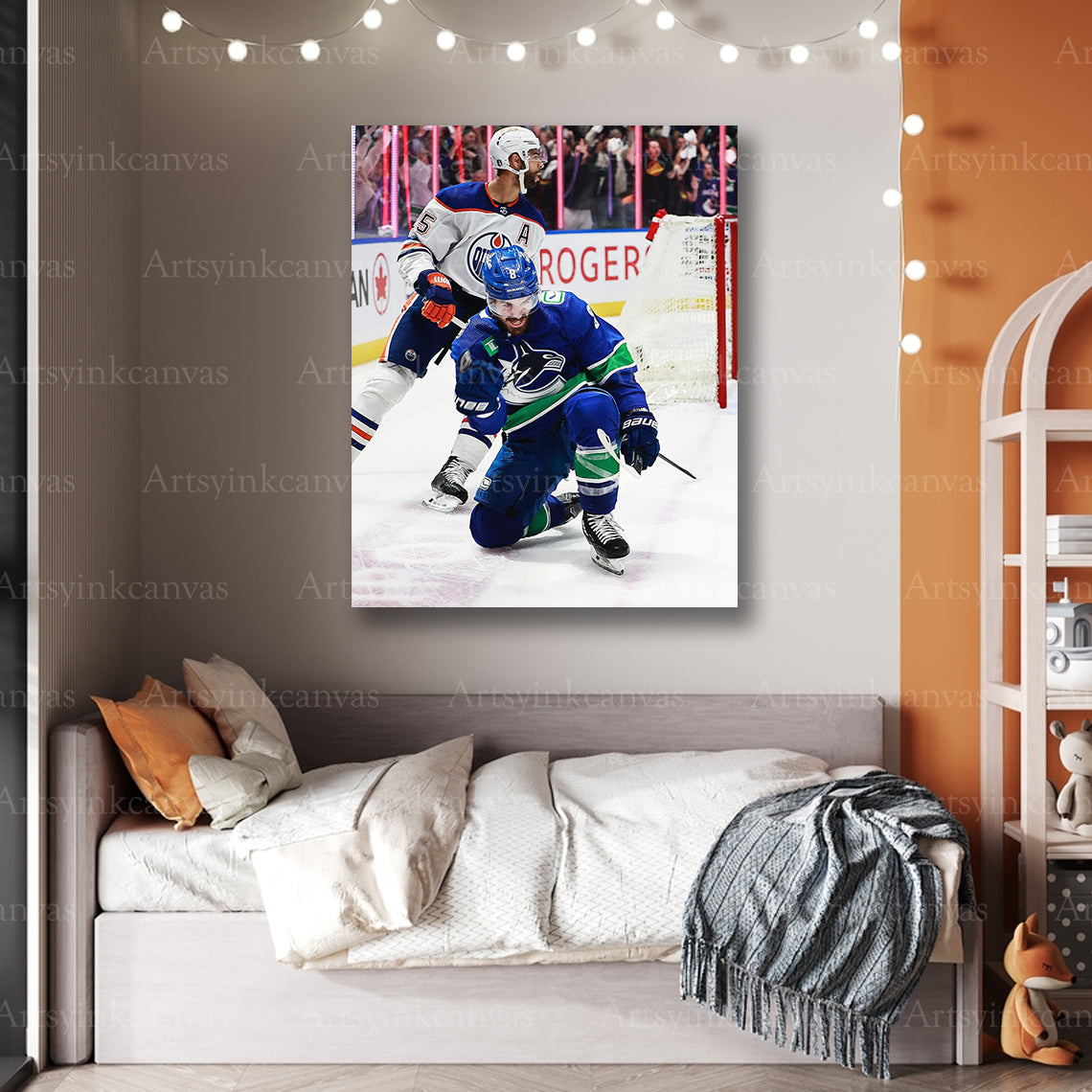 Premium Conor Garland playoff canvas print