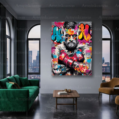 Conor McGregor combat sports wall art for gyms and fan spaces
