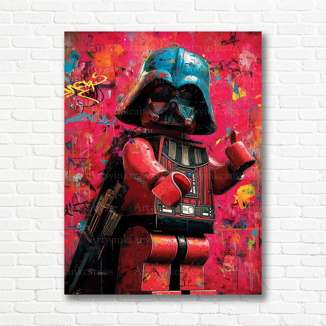 Darth Vader iconic Star Wars artwork on premium canvas wall decor