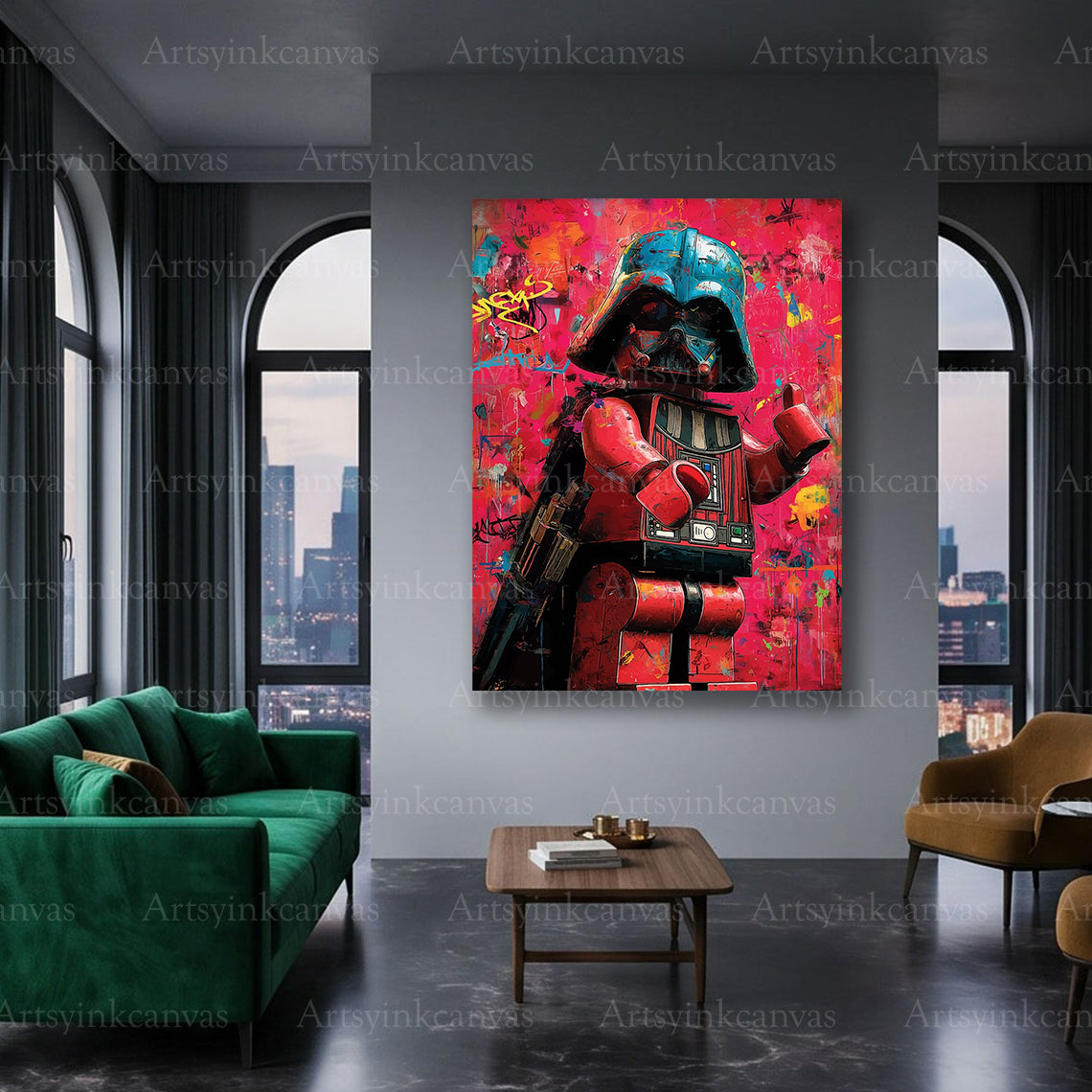 Darth Vader Star Wars wall art gift for movie and sci-fi fans