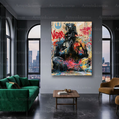 Darth Vader character canvas art