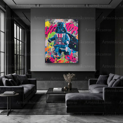 Darth Vader Lego-inspired character artwork