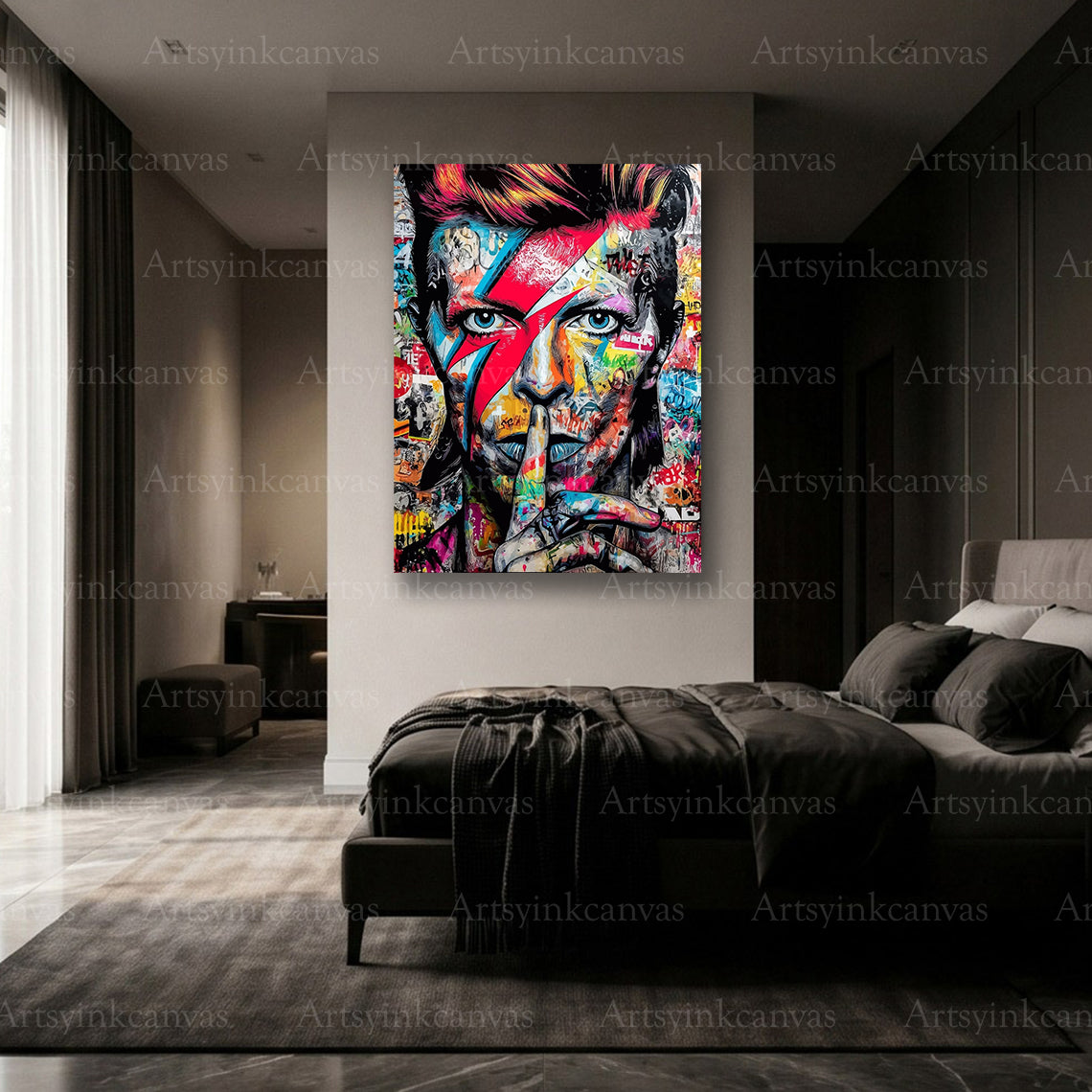 Premium David Bowie canvas Made in USA