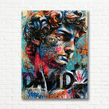 David Renaissance inspired canvas print