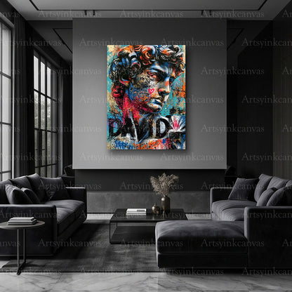 David statue fine art canvas
