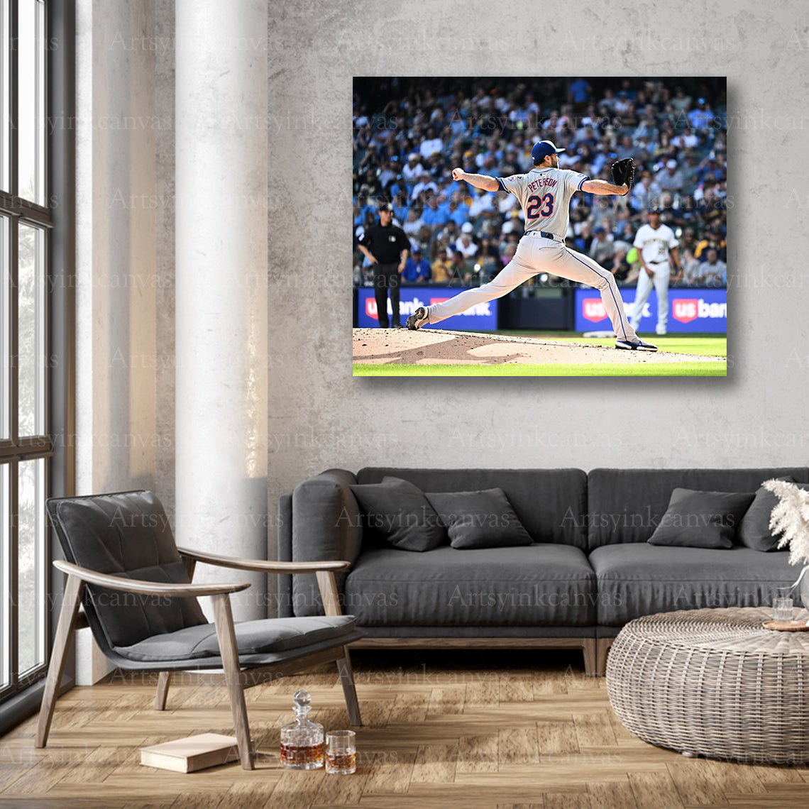 New York Mets David Peterson wall decor