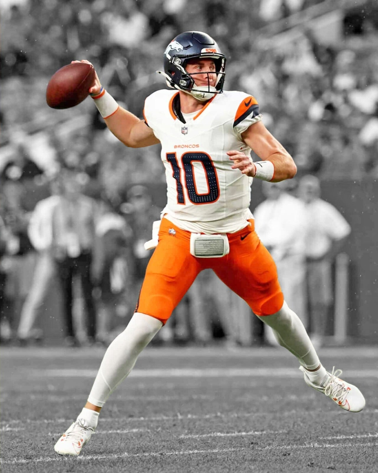 Denver Broncos Mile High Pride premium canvas wall art