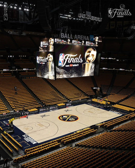 Denver Nuggets Ball Arena 2023 NBA Finals stadium canvas wall art