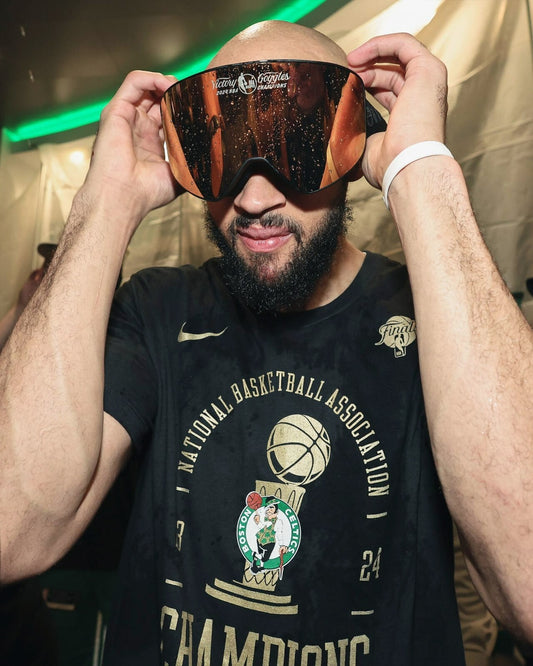 Derrick White championship goggles Boston Celtics canvas wall art