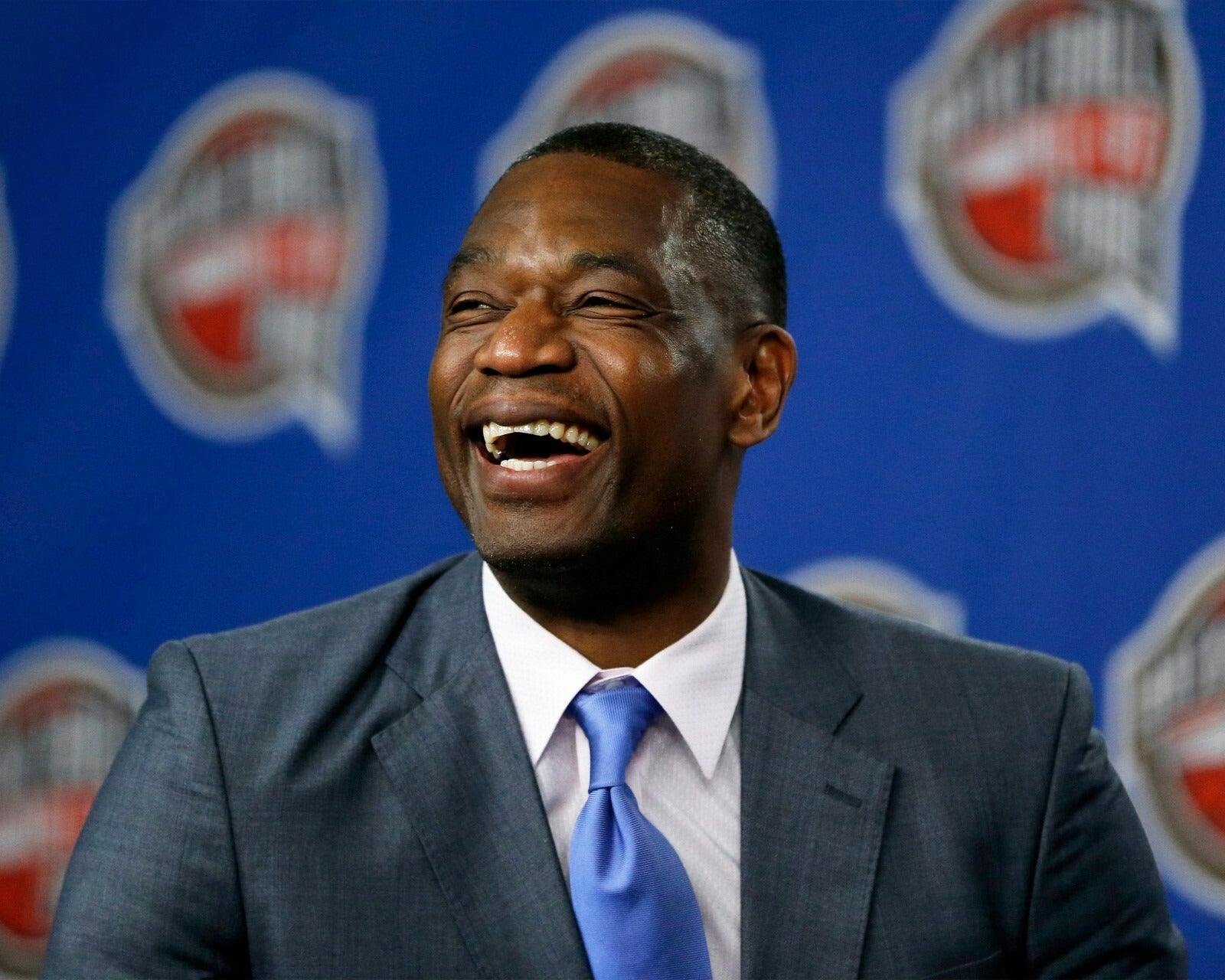 Dikembe Mutombo Hall of Fame smile canvas wall art