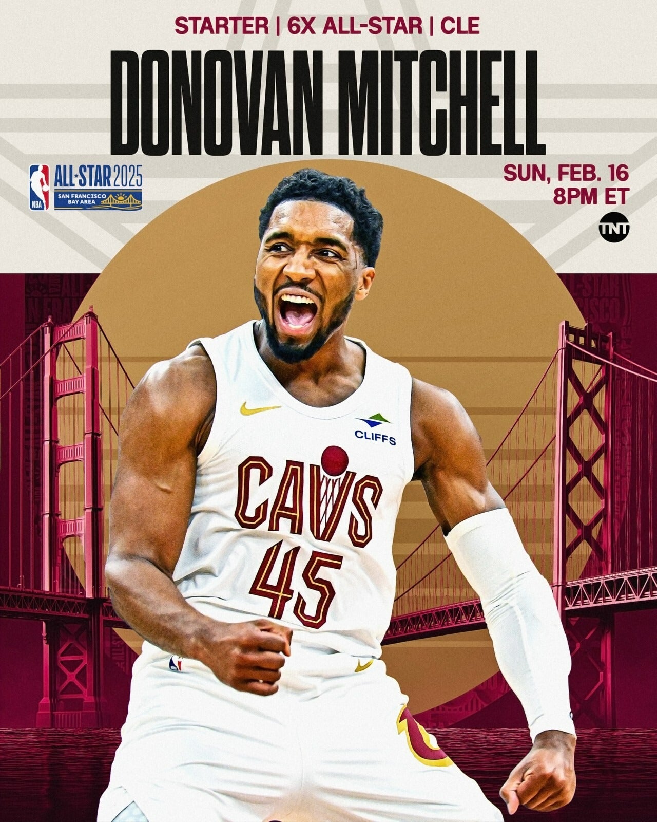 Donovan Mitchell All-Star canvas print