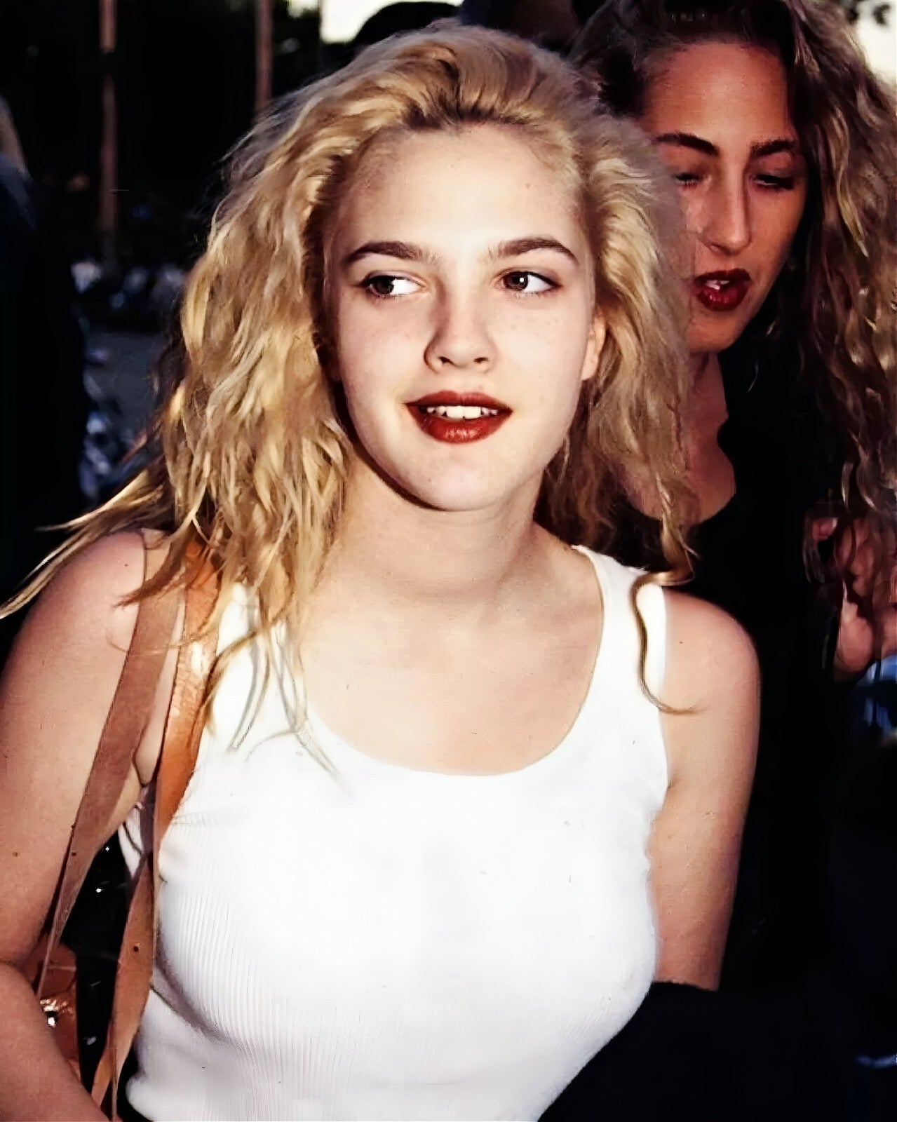 Drew Barrymore classic Hollywood portrait premium canvas wall art