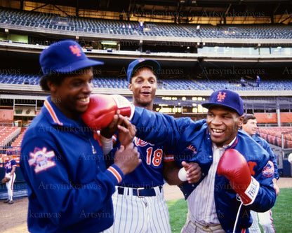 Dwight Gooden Darryl Strawberry Mike Tyson legends canvas wall art