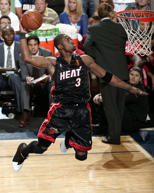 Dwyane Wade slam dunk Miami Heat canvas wall art