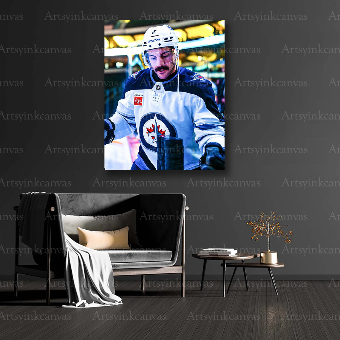 Winnipeg Jets hockey collector canvas art