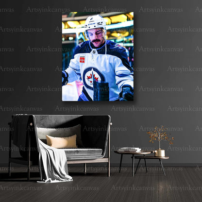 Winnipeg Jets hockey collector canvas art