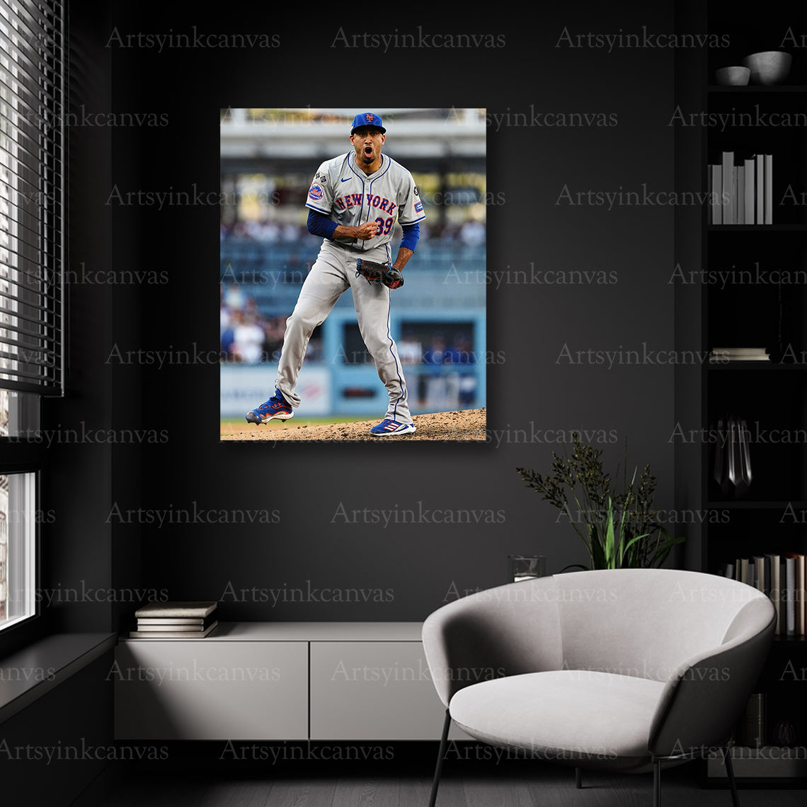 Edwin Diaz baseball victory wall decor