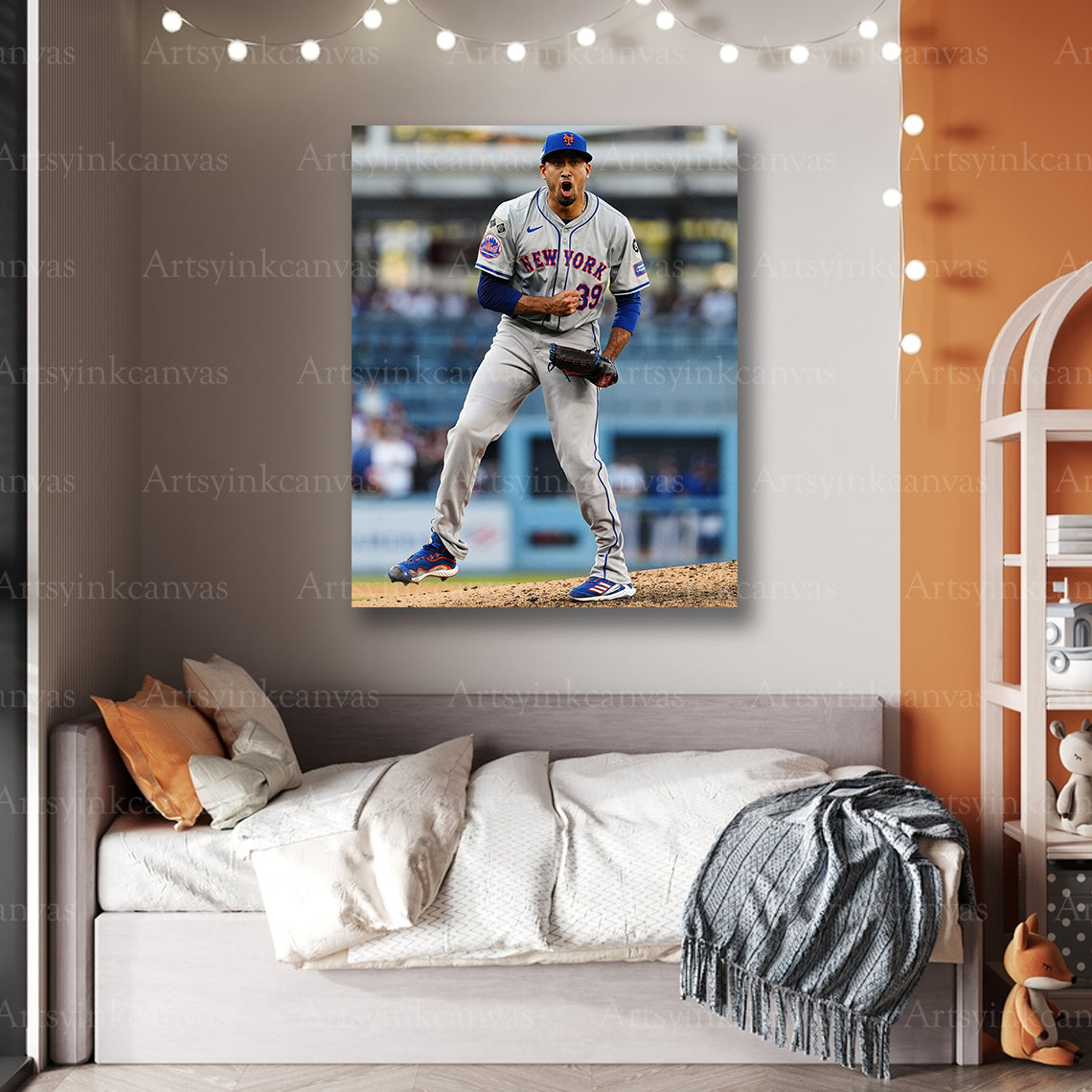 Premium Edwin Diaz New York Mets canvas art
