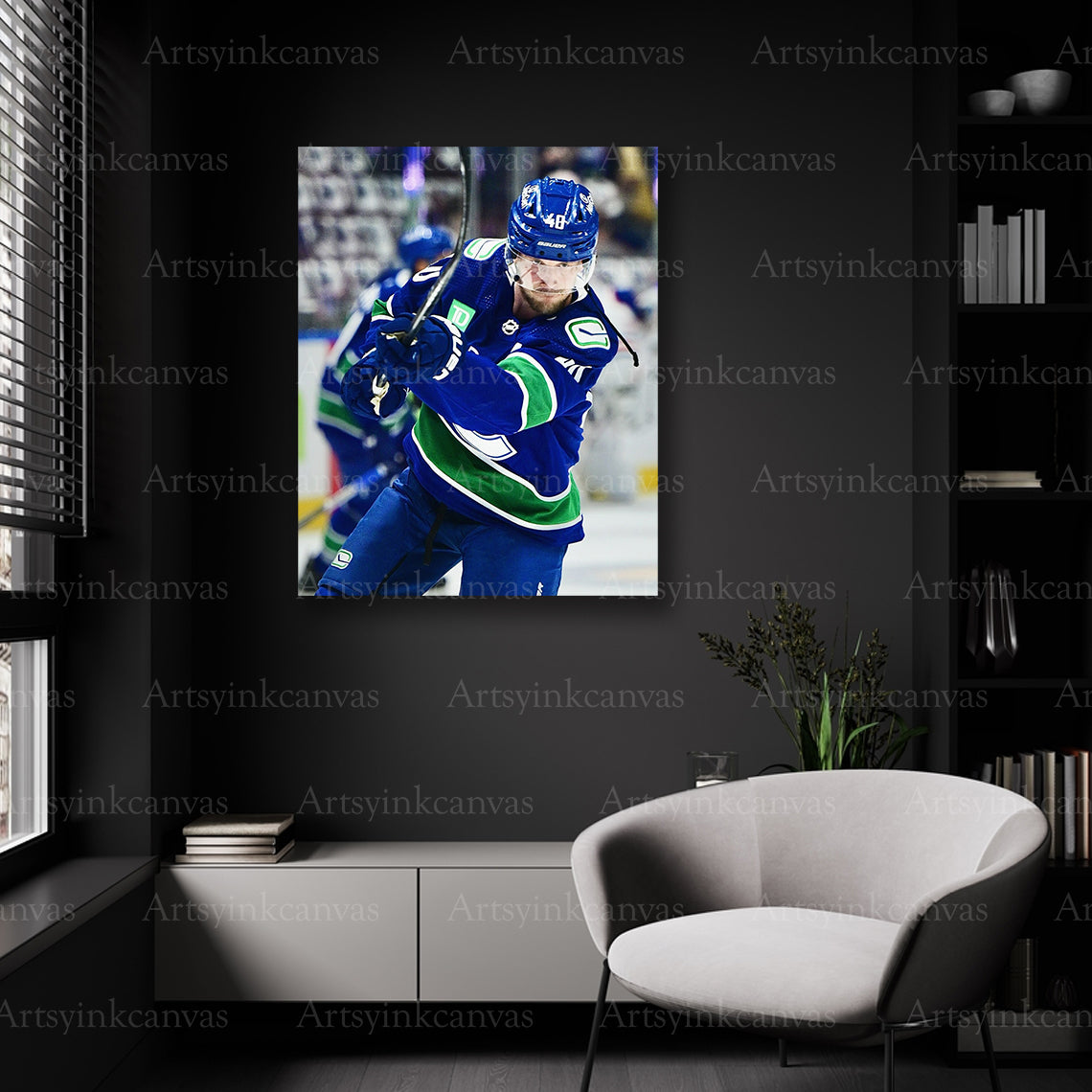 Vancouver Canucks Elias Pettersson wall decor