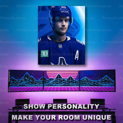 Elias Pettersson Canucks portrait artwork