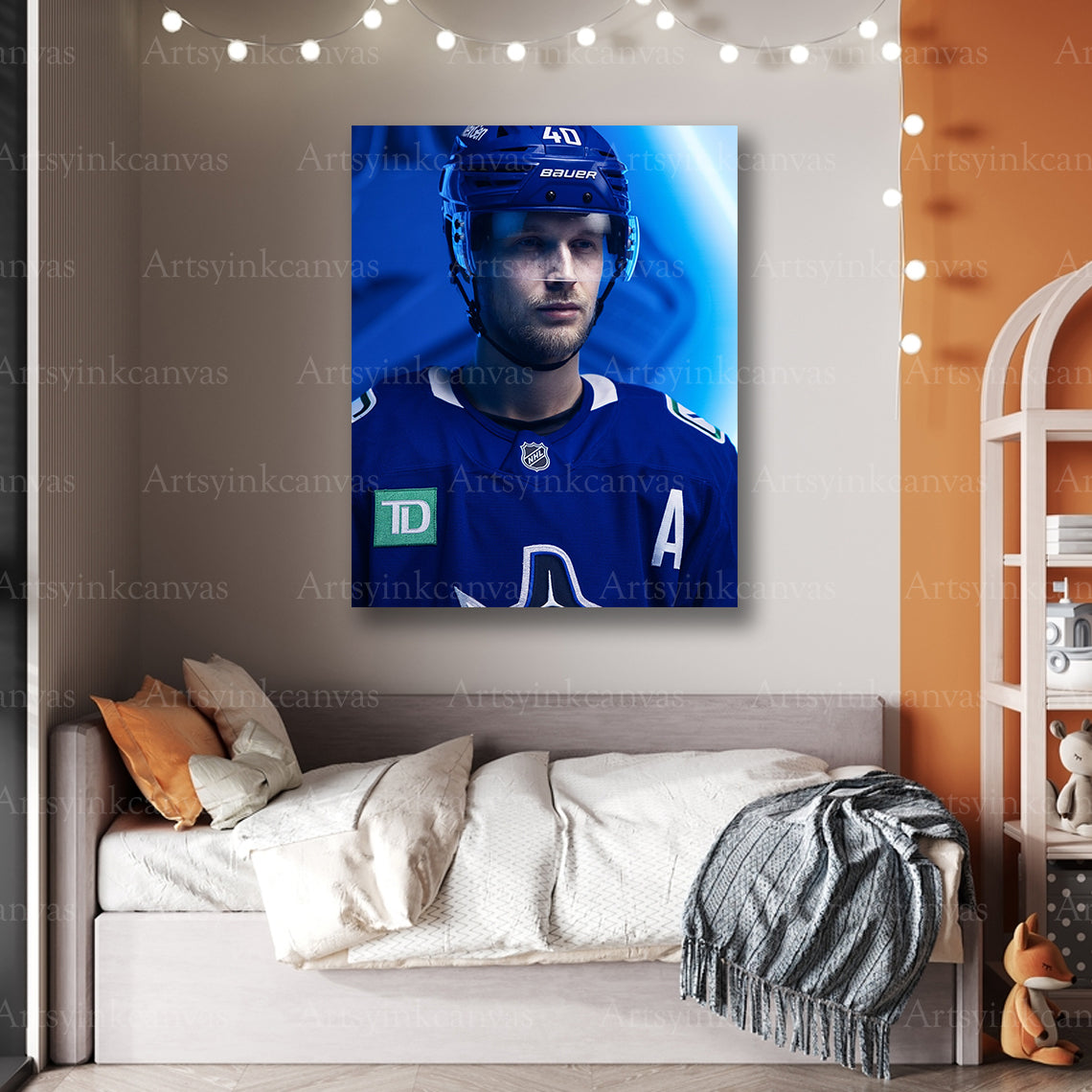 Premium Elias Pettersson Vancouver Canucks canvas print