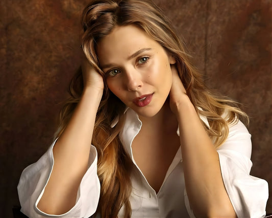 Elizabeth Olsen timeless Hollywood canvas wall art