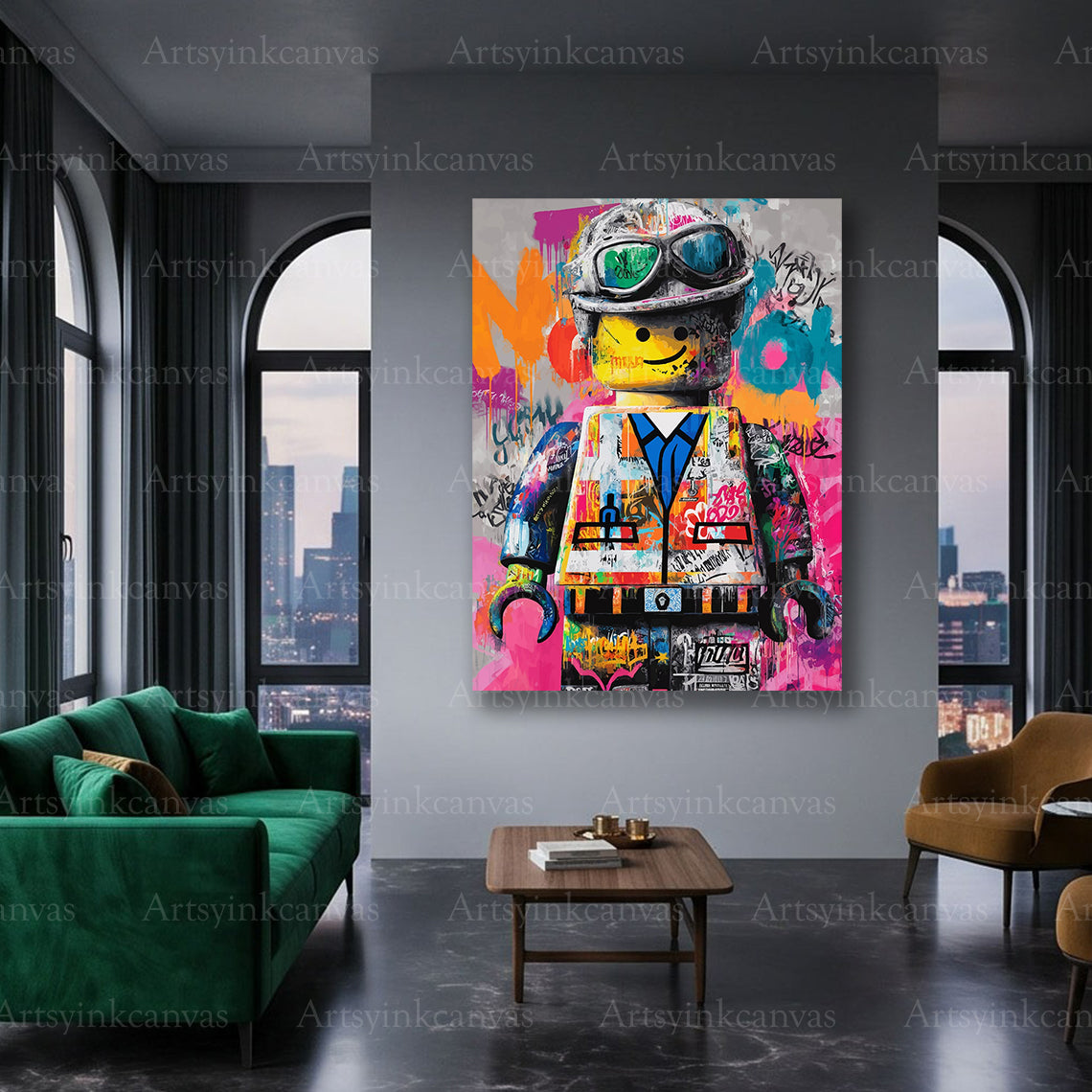 Emmet Bricksburg inspired canvas art