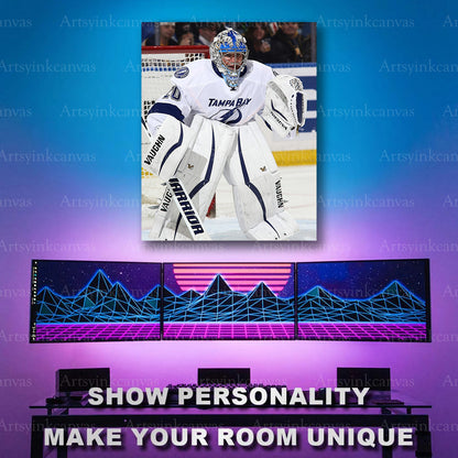 Evgeni Nabokov NHL goaltender hockey artwork