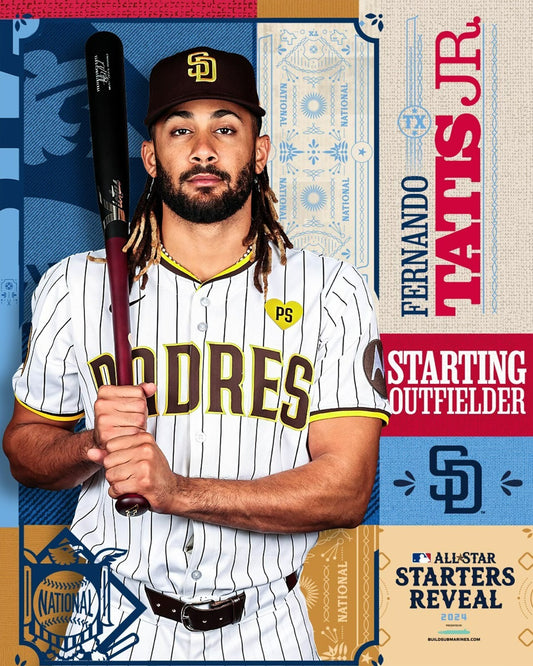 Fernando Tatis Jr. 2024 MLB All-Star canvas wall art
