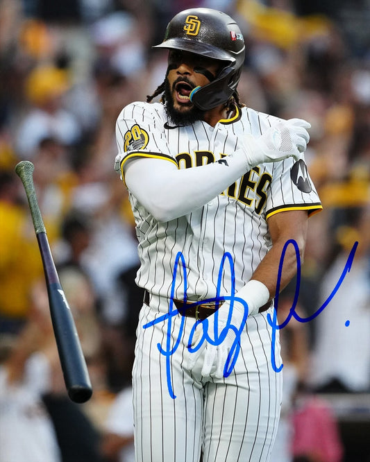 Fernando Tatis Jr. bat flip decorative signature canvas wall art