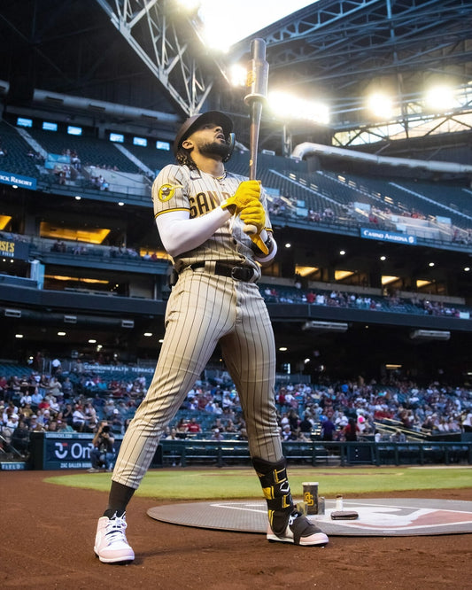 Fernando Tatis Jr. on deck angle canvas wall art