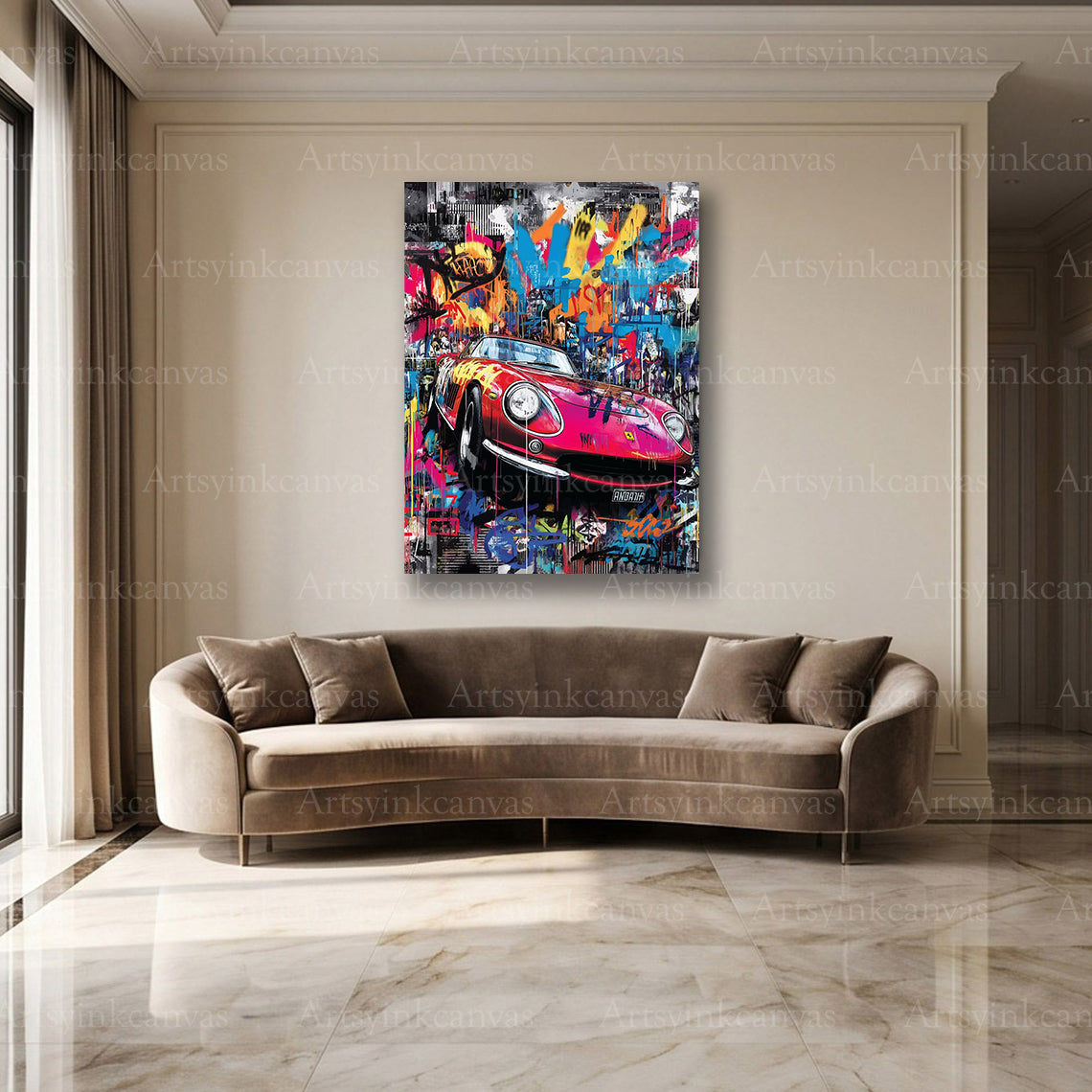Ferrari Italian automotive wall decor