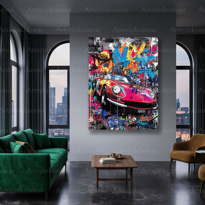 Ferrari supercar wall art