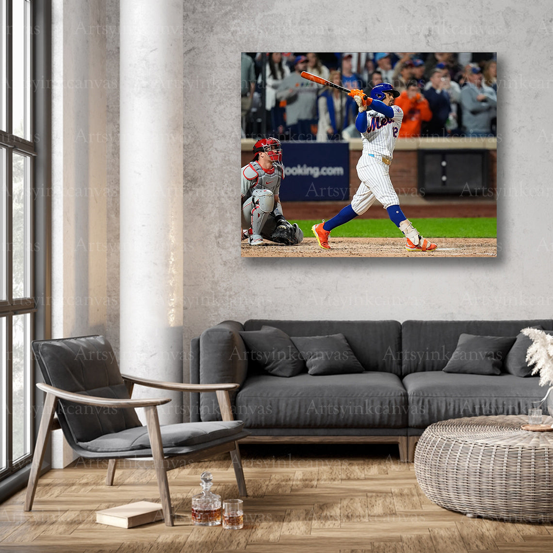 New York Mets Francisco Lindor postseason wall decor
