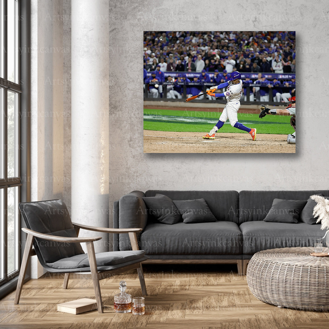 New York Mets Francisco Lindor playoff wall decor