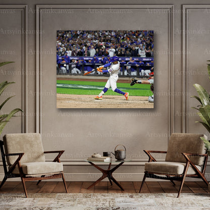 Francisco Lindor MLB postseason collector canvas