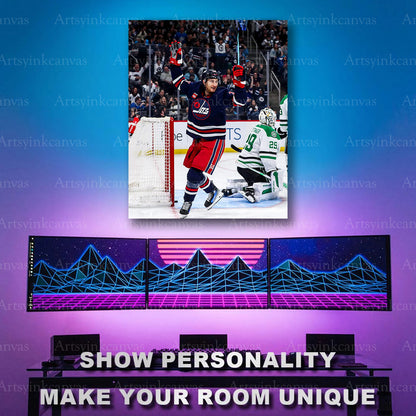 Gabriel Vilardi NHL goal celebration artwork