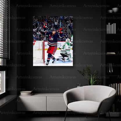 Winnipeg Jets hockey action wall decor