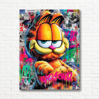 Garfield cartoon canvas print