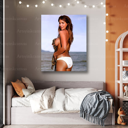 Gemma Atkinson Contemporary Portrait Canvas Wall Art
