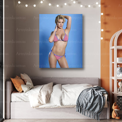 Gemma Atkinson Iconic Beauty Canvas Wall Art