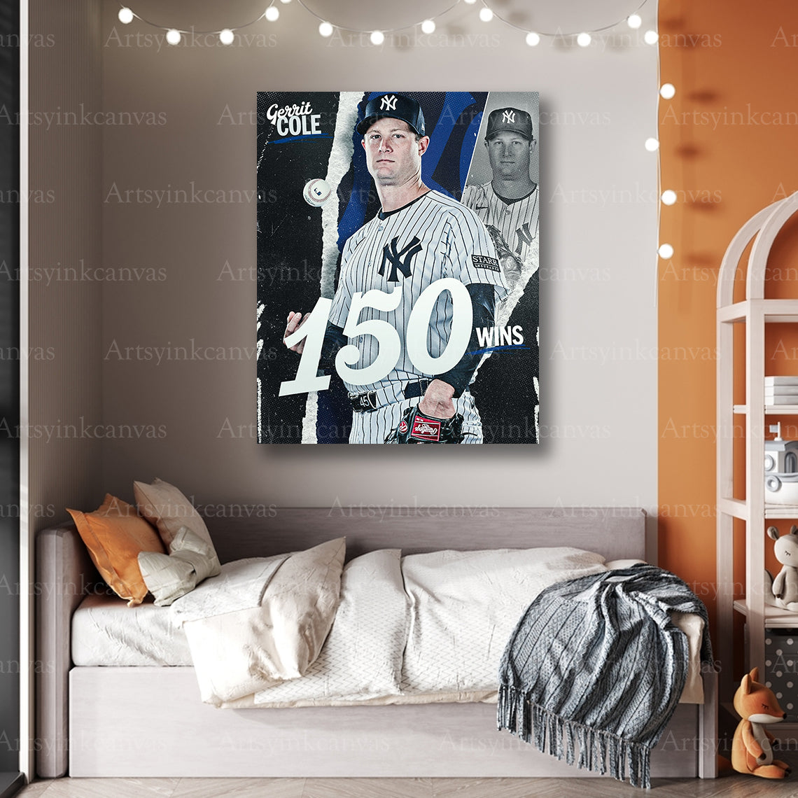 Premium Gerrit Cole Yankees canvas wall art