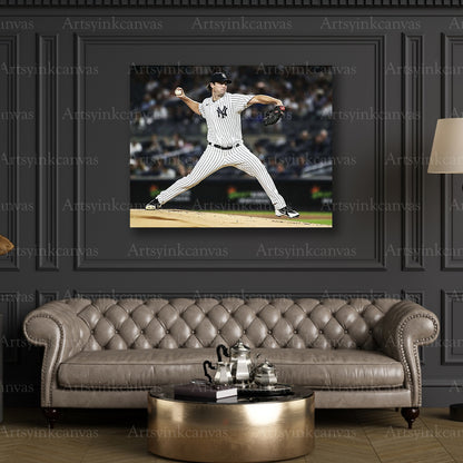 Premium Gerrit Cole Yankees canvas wall art