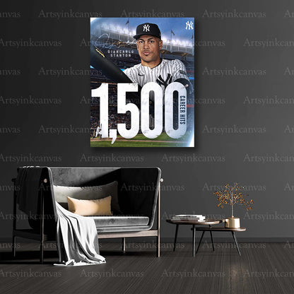 Giancarlo Stanton collector baseball canvas