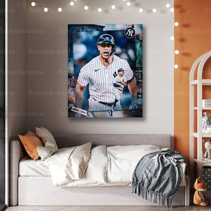 Premium Giancarlo Stanton Yankees canvas wall art