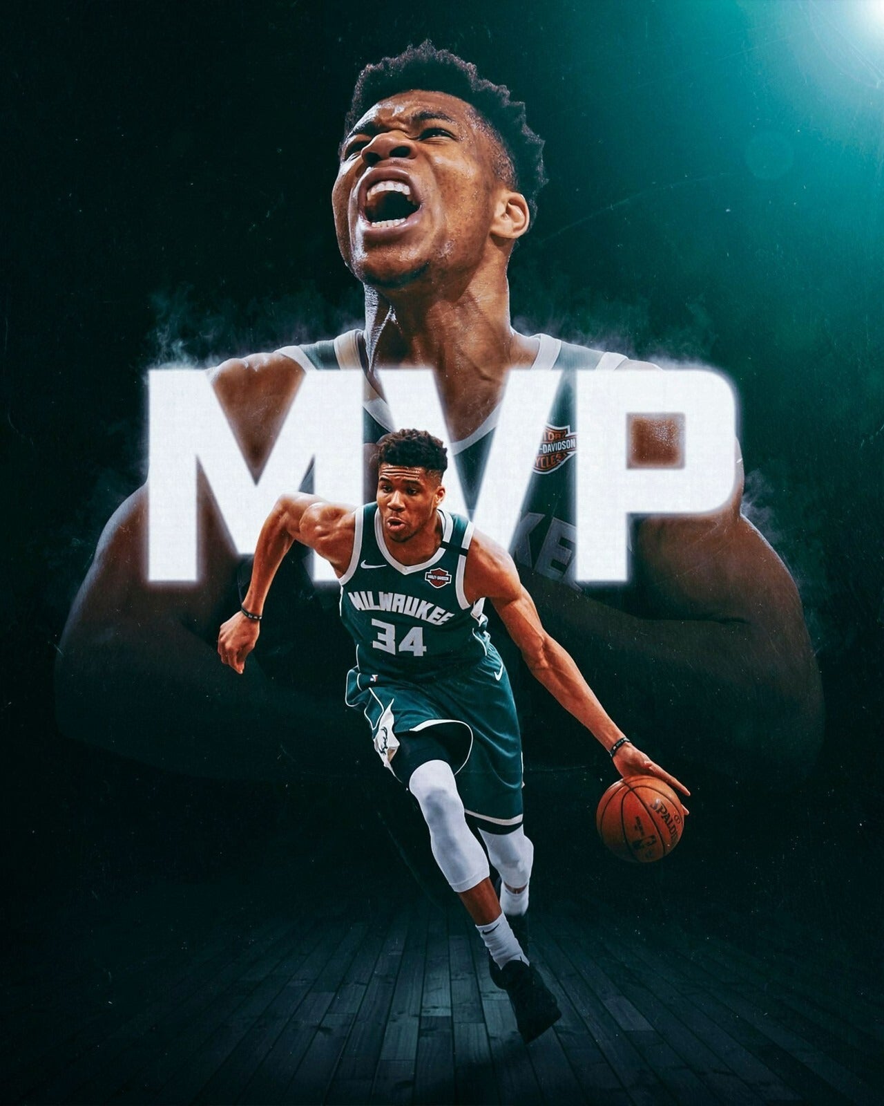 Giannis Antetokounmpo MVP Milwaukee Bucks canvas wall art