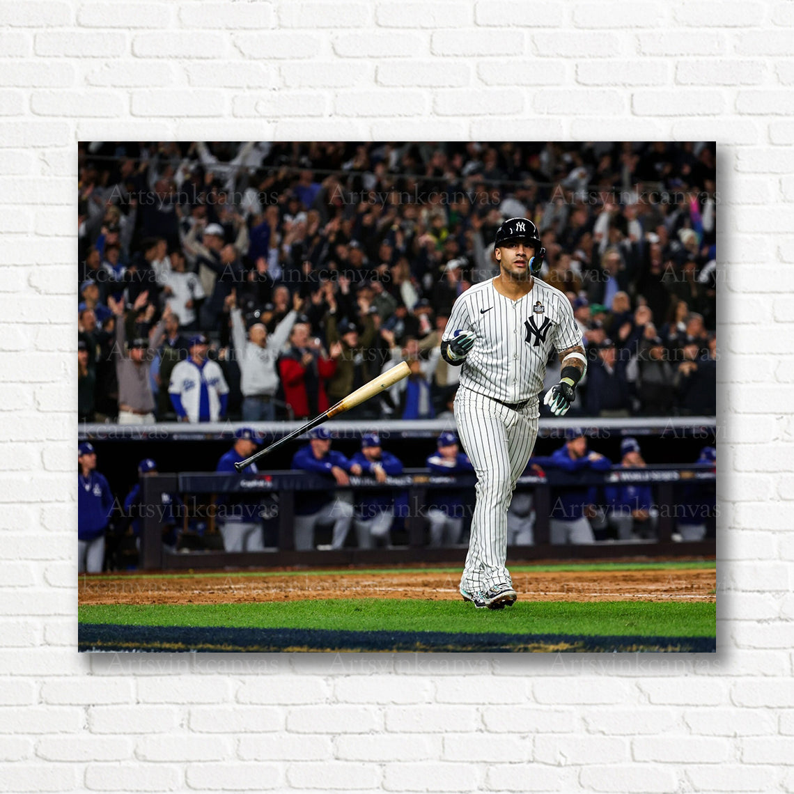 Gleyber Torres Yankees World Series canvas print
